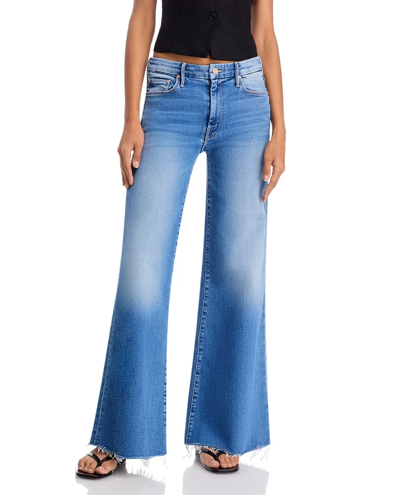 The Roller High Rise Wide Leg Jeans in Riding the Cliffside
