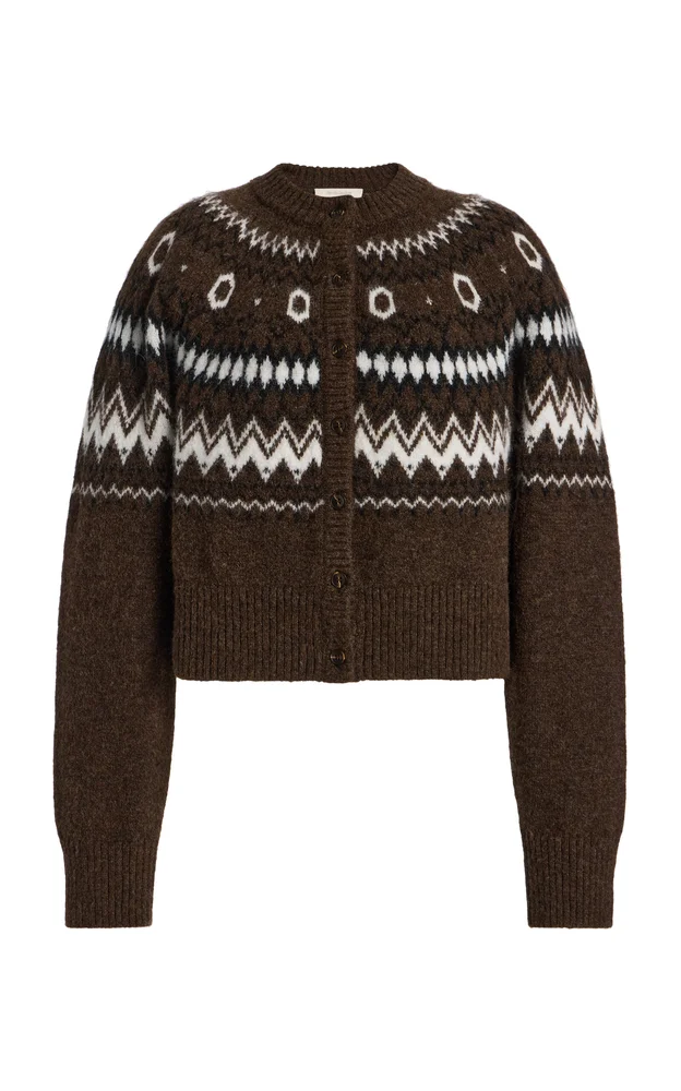 Cropped Knitted Cardigan