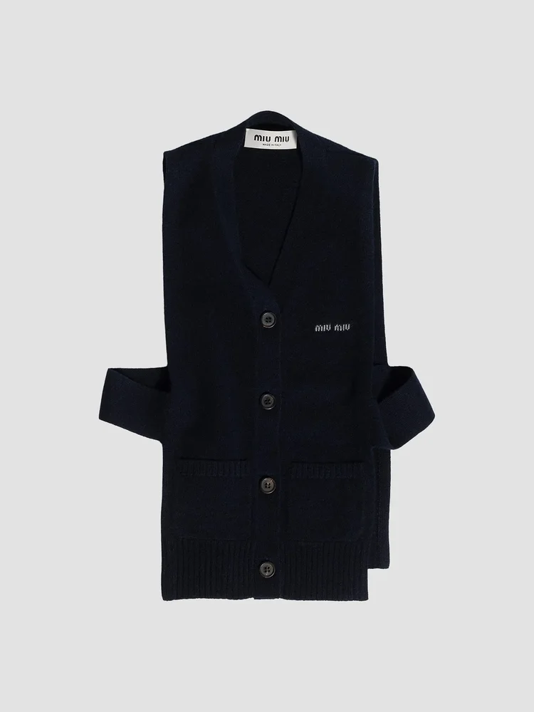 Cashmere Cardigan Vest