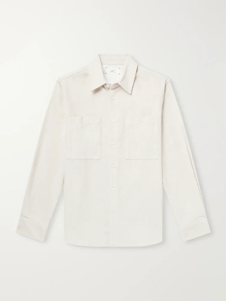 Cotton and Cashmere-Blend Corduroy Shirt