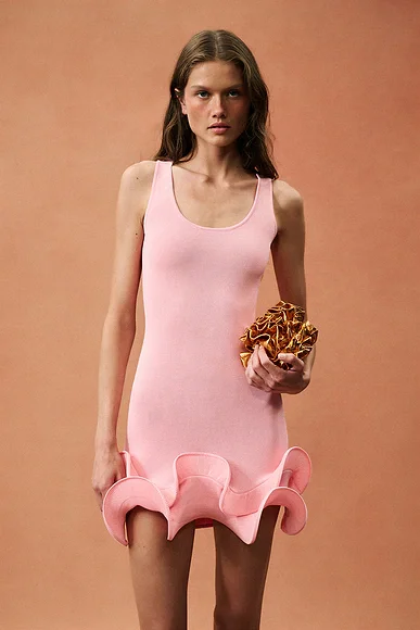 Double Ruffle Mini Dress