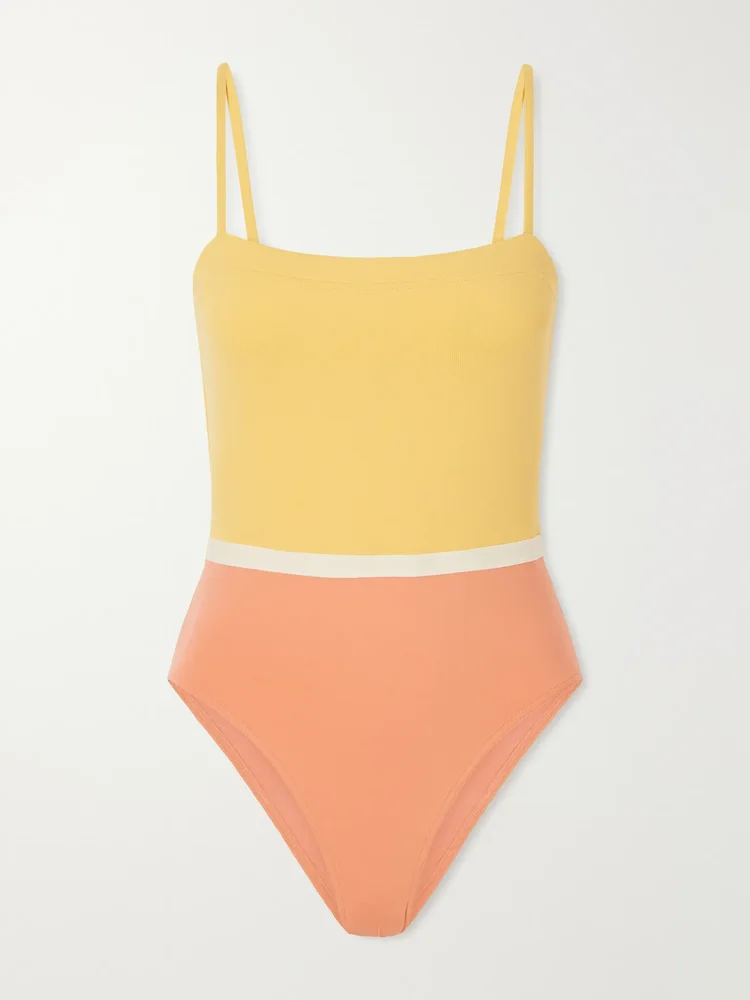 Granita color-block stretch swimsuit