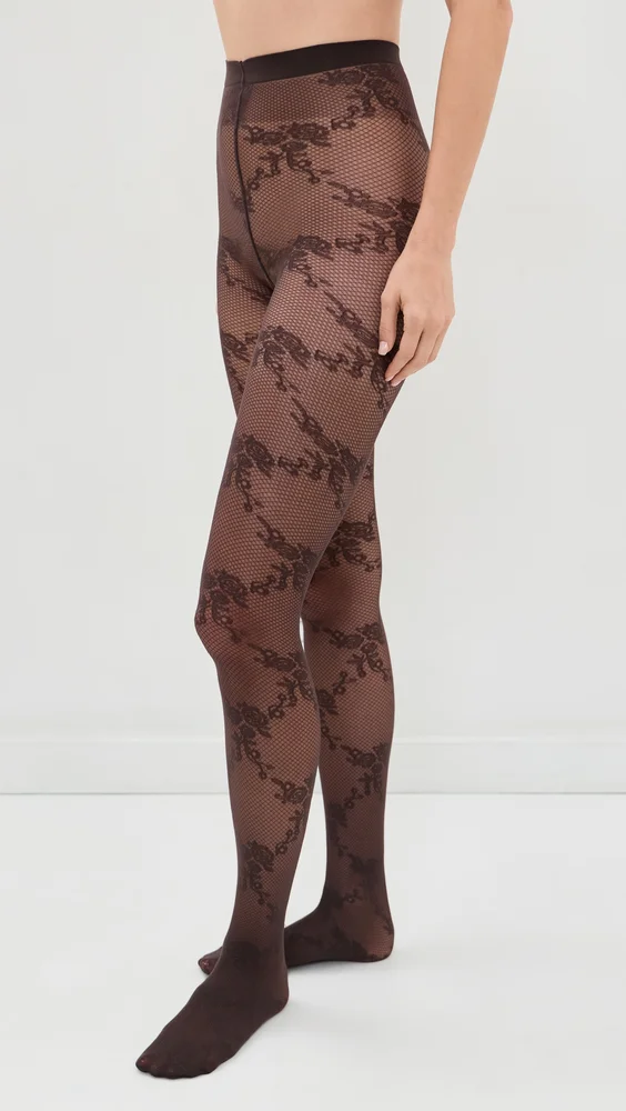 Floral Lace Tights