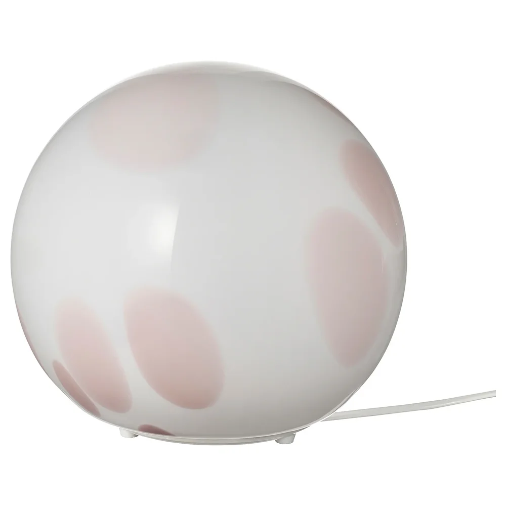 FADO Table lamp - pink/glass 10 "
