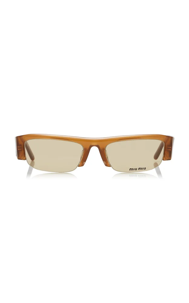 Square-Frame Acetate Sunglasses
