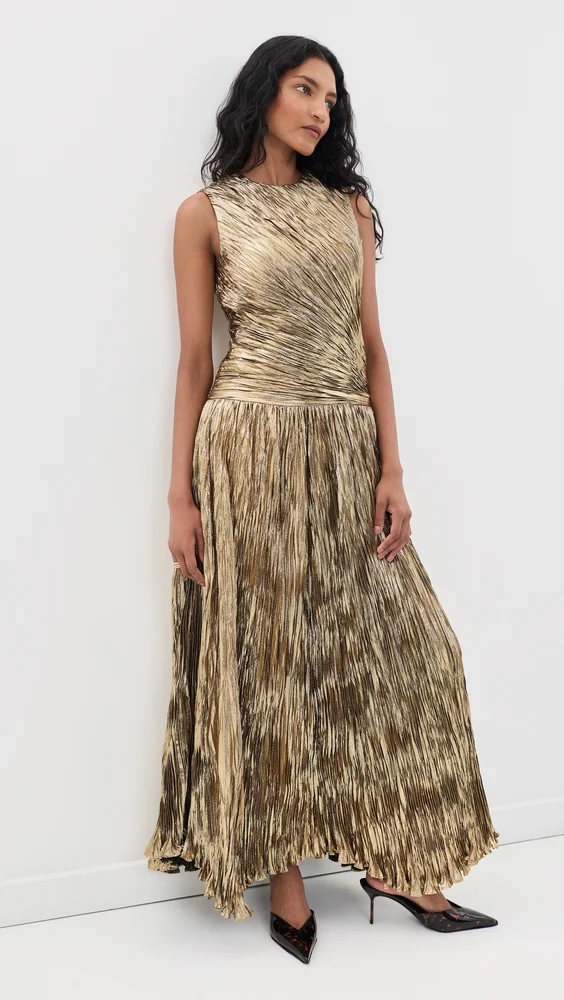 Eugenia Pleated Gown