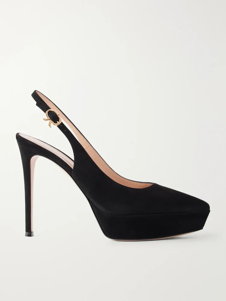 dasha sling 85 suede slingback pumps