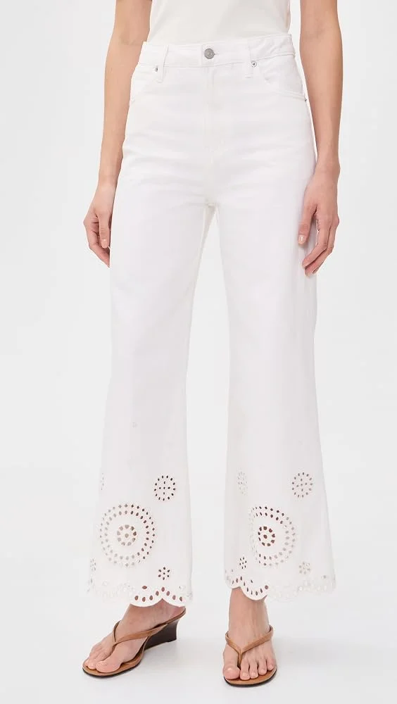 The Eyelet Wide Flare Jeans