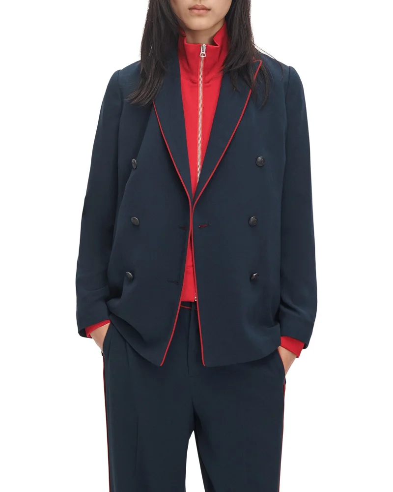 Darren Contrast Trim Blazer