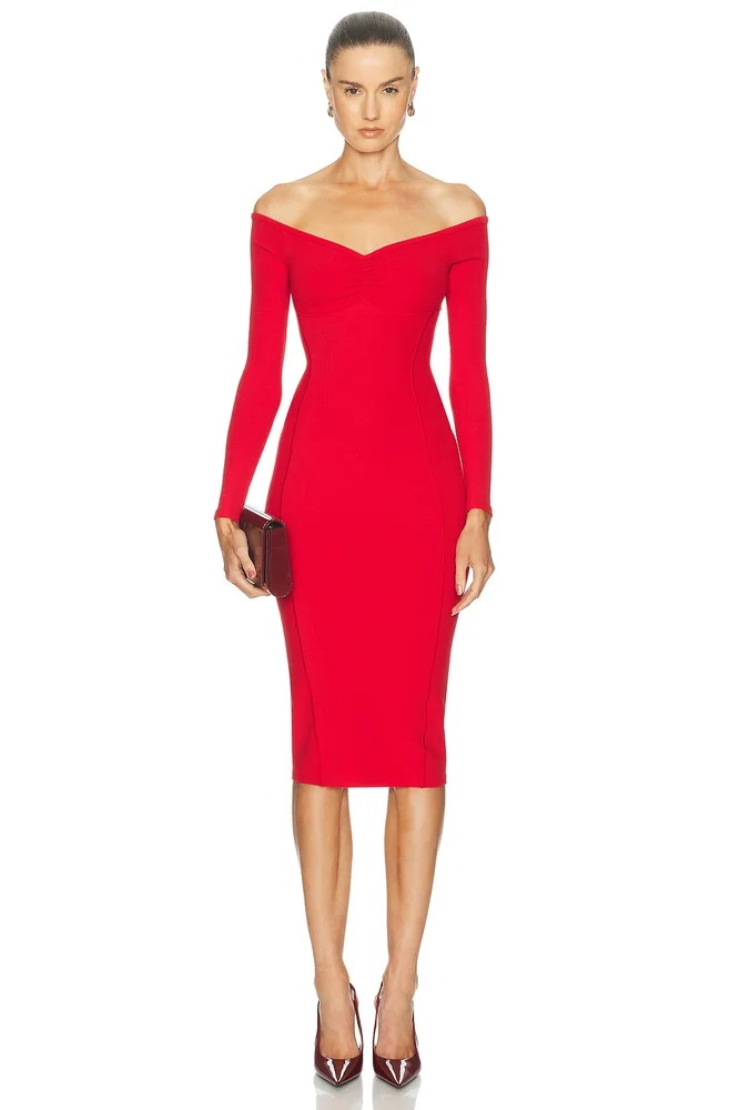 Hourglass Rib Midi Dress