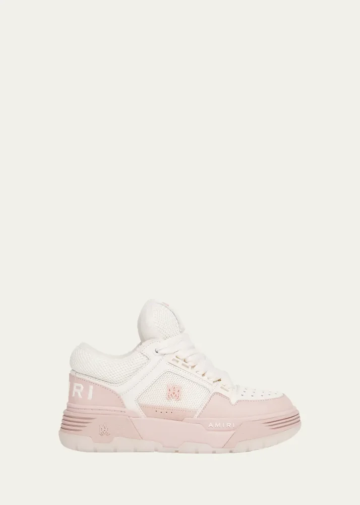 MA-1 Mesh & Leather Chunky Sneakers