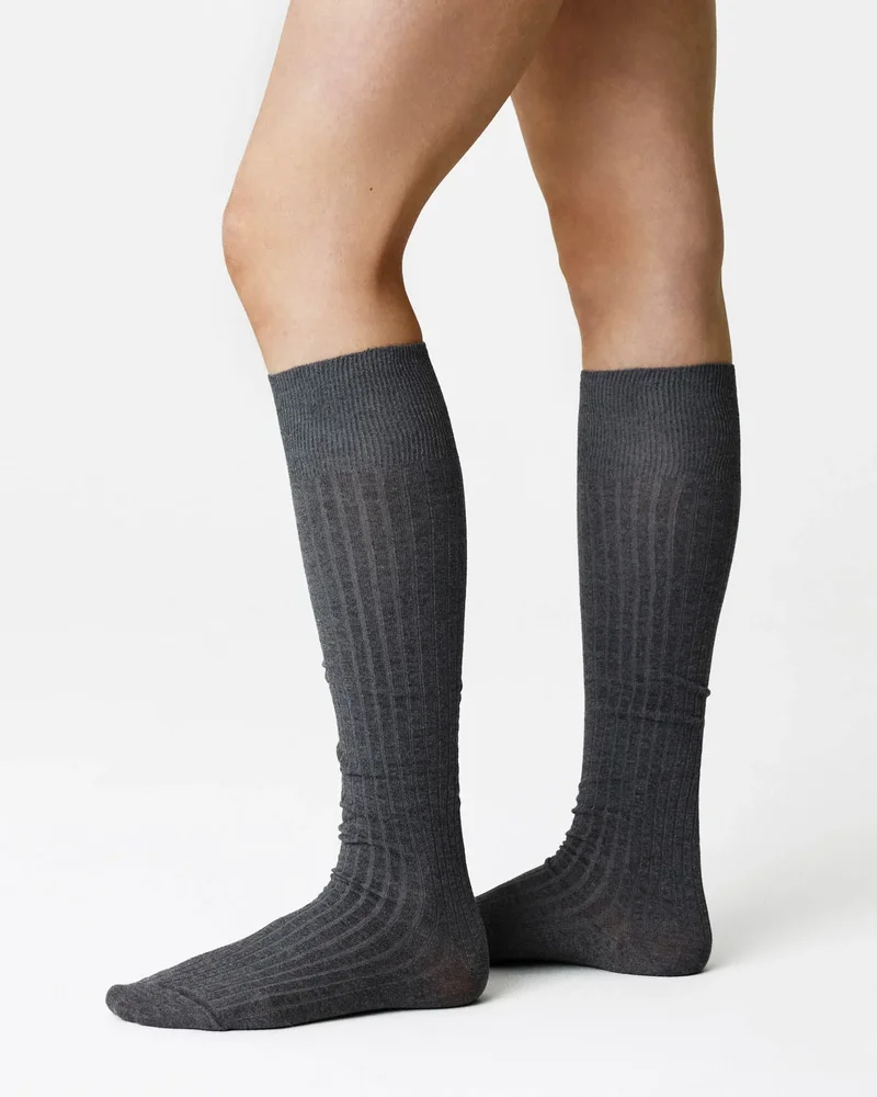 Loelle Ribbed Knee-Highs