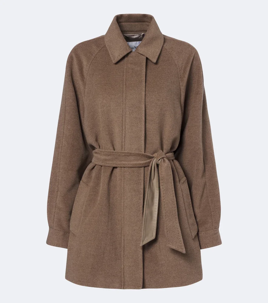 Cashmere wrap coat