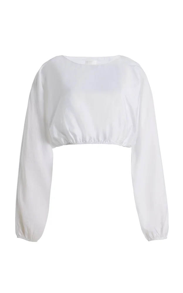 Yoko Cotton Blouson Top