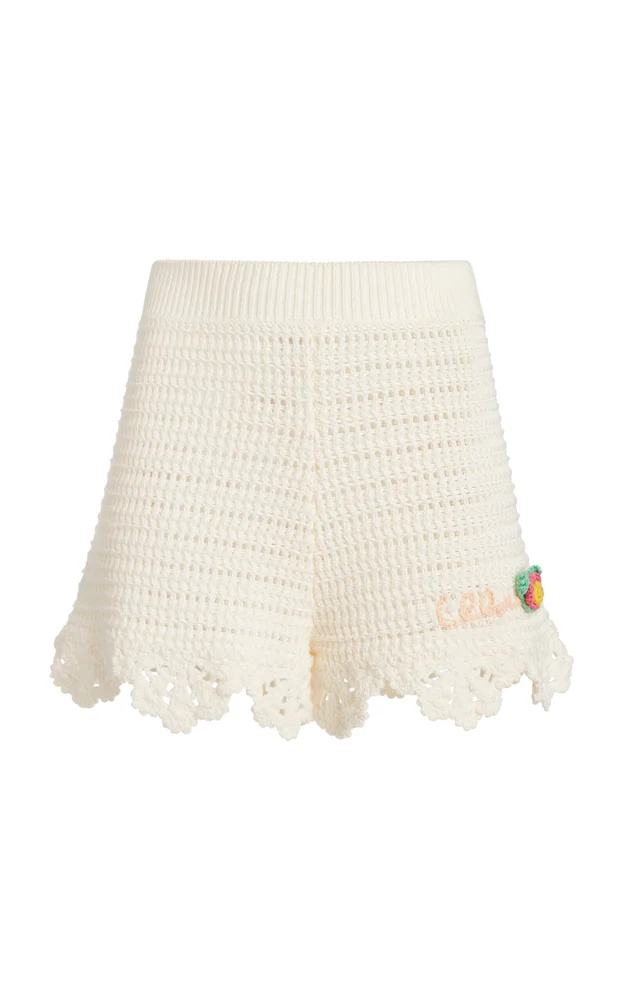 Crocheted Organic Cotton Shorts