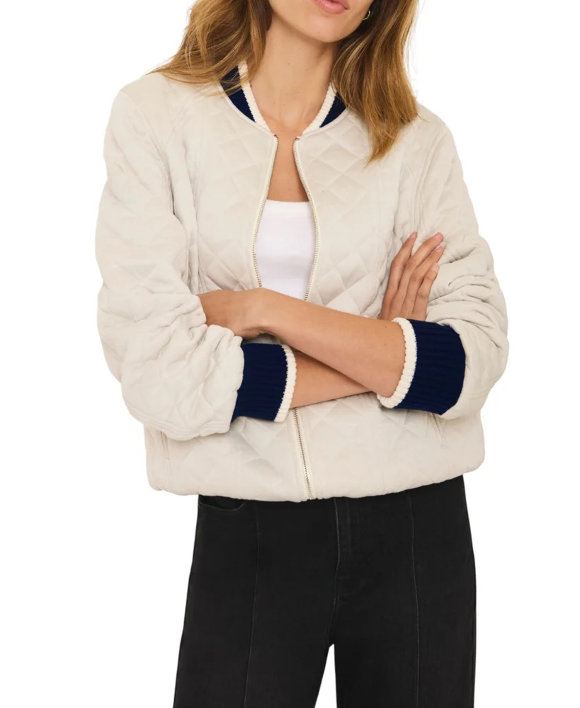 Quilted Bomber Jacket
