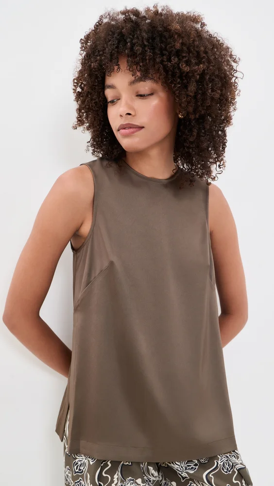 Satin Maxime Top