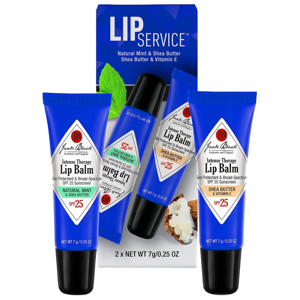 Lip Service Lip Balm Duo Mint & Shea