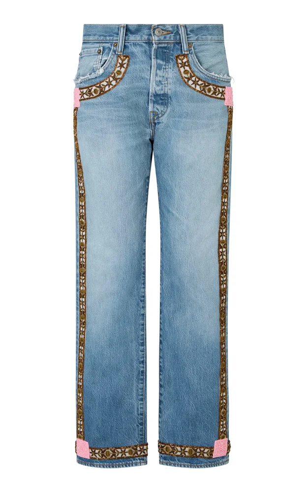 Vintage Rigid Mid-Rise Straight-Leg Jeans