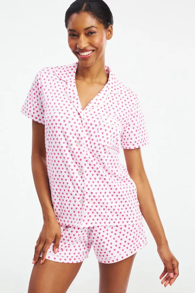 Hearts Polo Pajamas