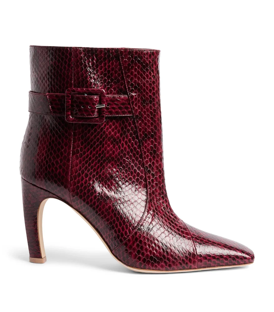 Snakeskin Rowan Ankle Boots 90