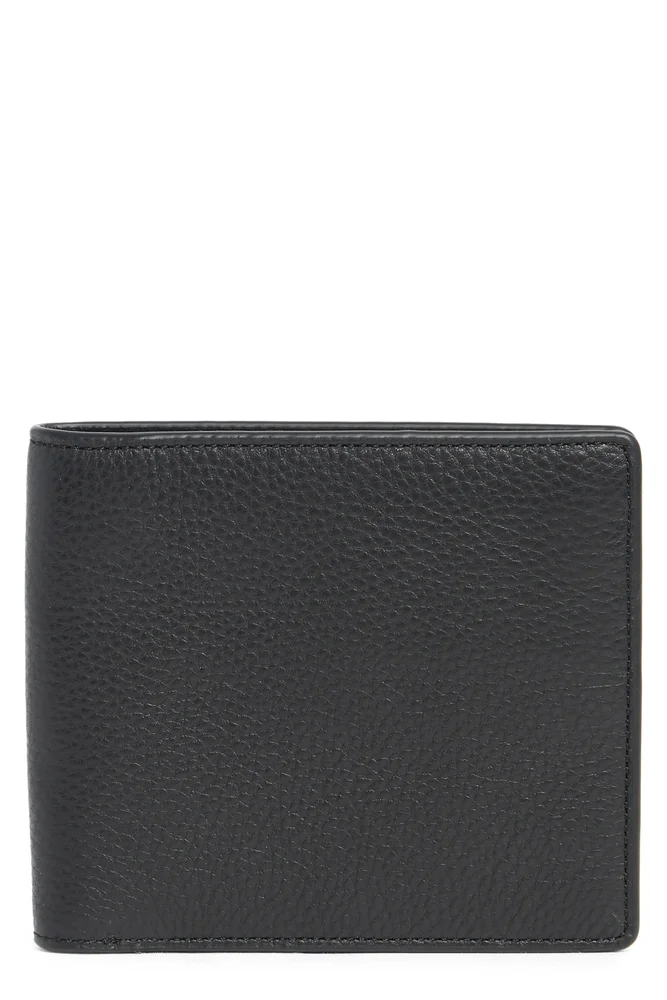 Slim Pebble Leather Bifold Wallet