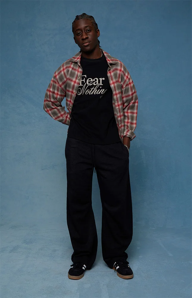 Presley Black Barrel Sweatpants