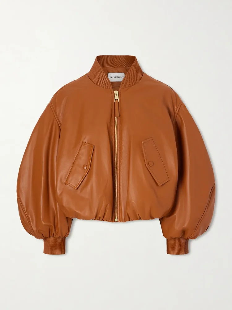 Givenchy Padded leather bomber jacket