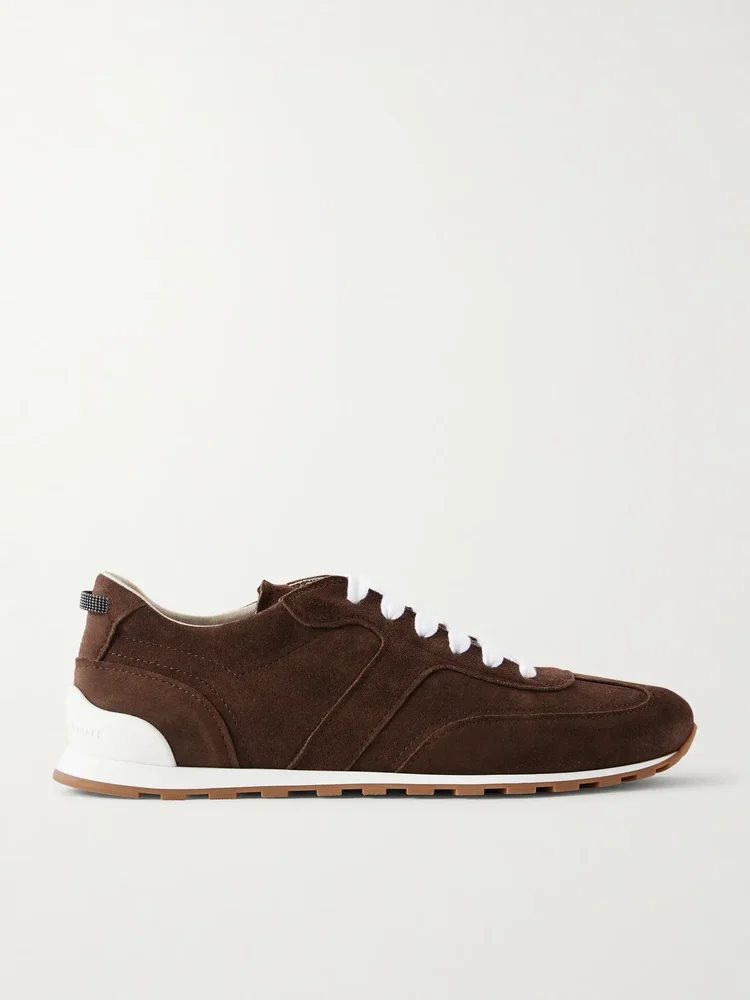 Suede sneakers