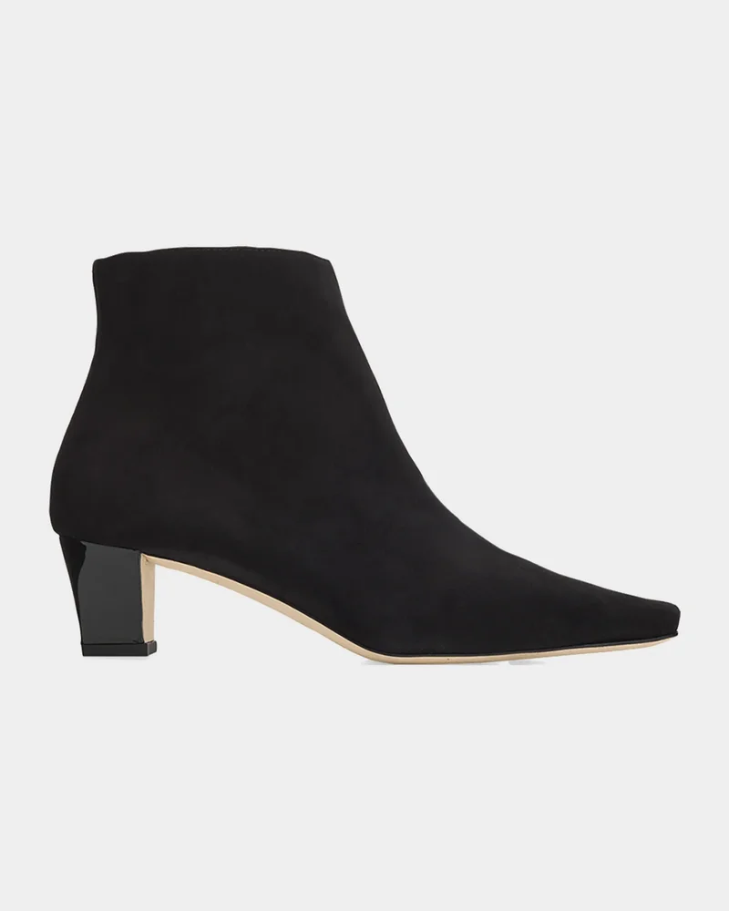 Jaima Suede Side-Zip Ankle Boots