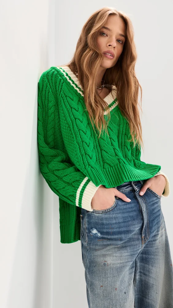 Marley V Neck Oversized Sweater