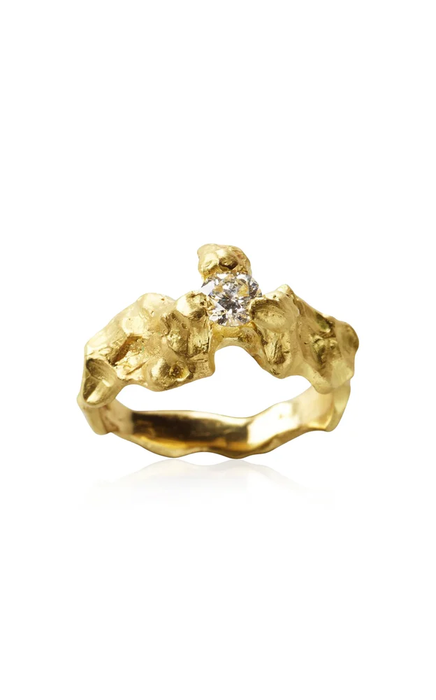 18k Yellow Gold Mountain Ring