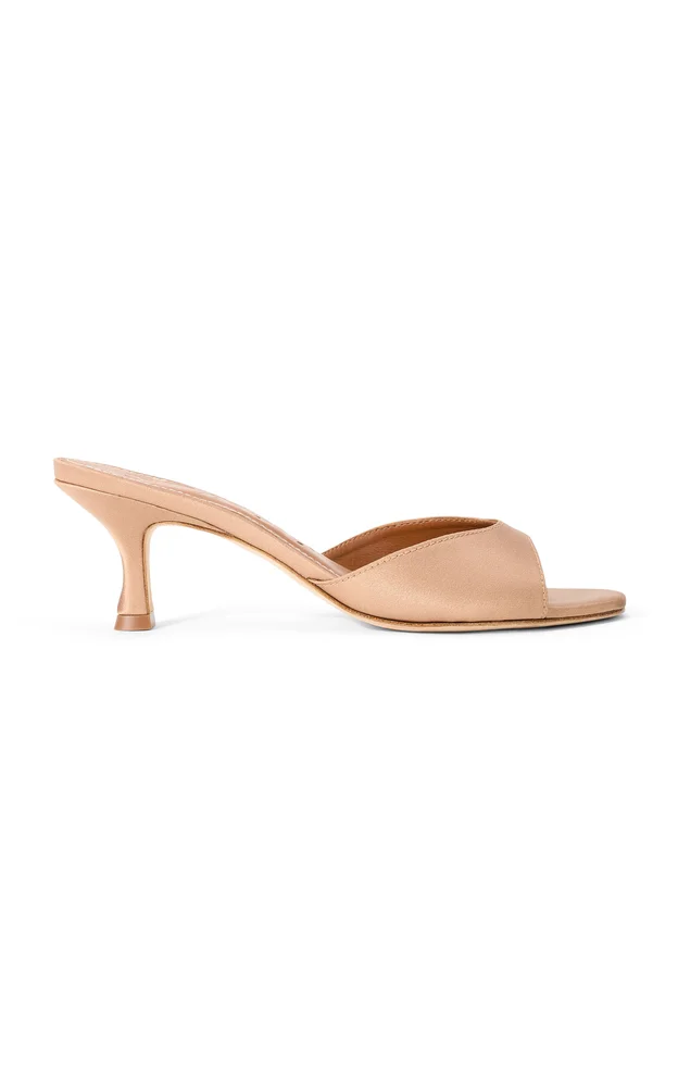 Brigitte Satin Mules