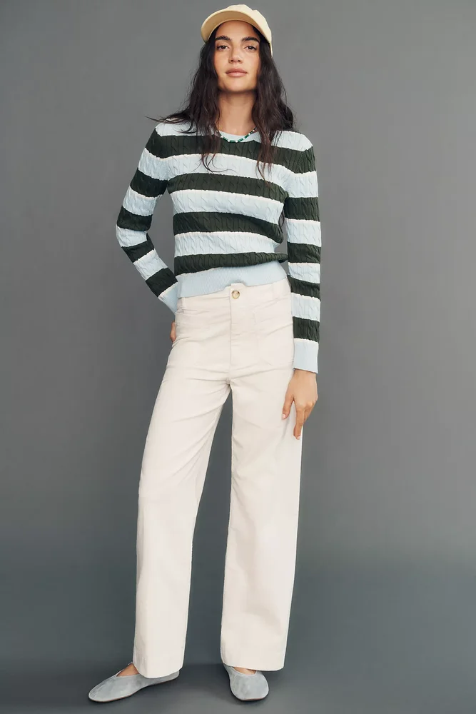 Colette Corduroy Full Length Wide Leg Pants
