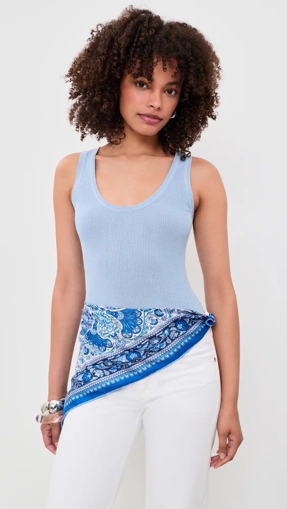 Peacock Garden Silk Scarf