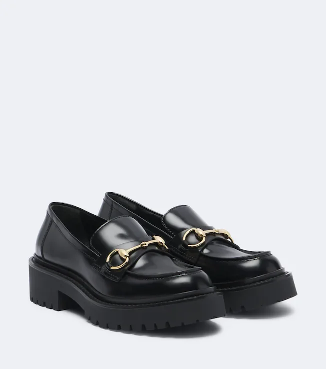Rhody Horsebit leather platform loafers