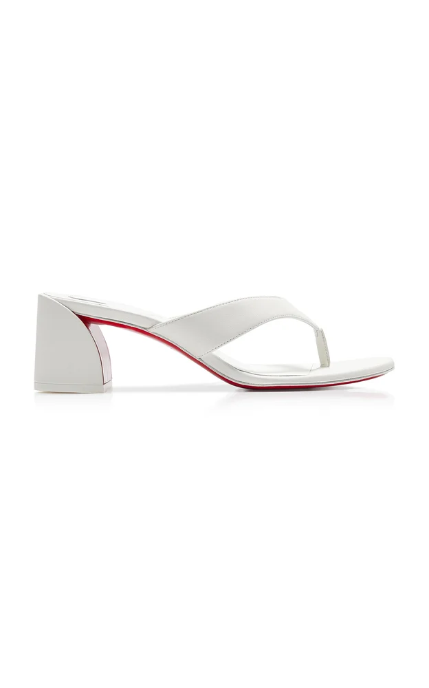Janetonga 55mm Leather Thong Sandals