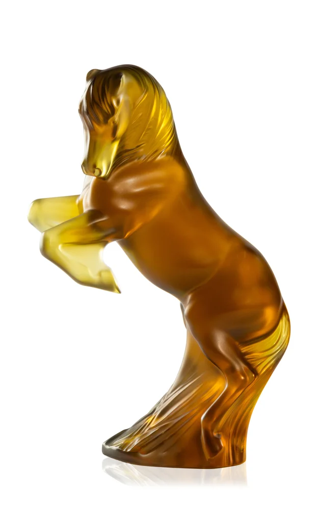 Small Prancing Horse Crystal Sculpture
