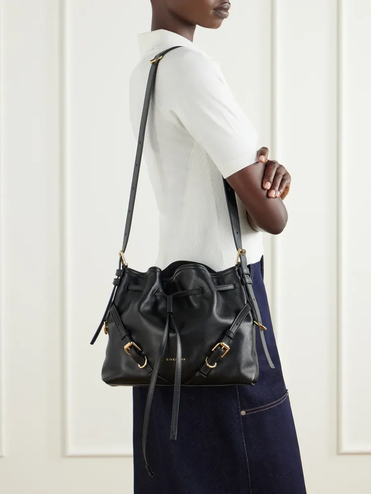 Voyou small embellished leather bucket bag