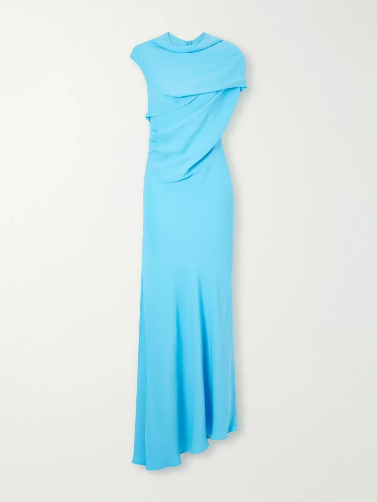 Ara draped stretch-jersey maxi dress