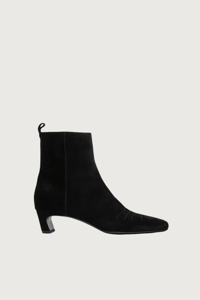 Suede With Side Zip Boots