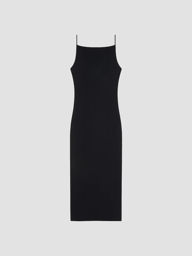 Straps Dress with Draped Back