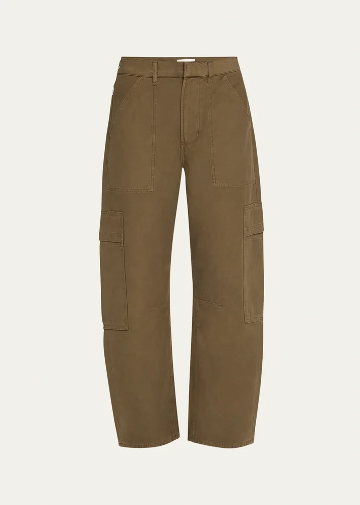 Marcelle Straight Twill Cargo Pants