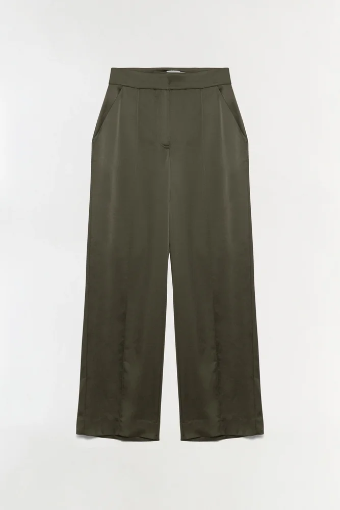 Kyra Wide Leg Satin Pant