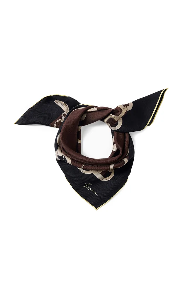 The Tassel Chain Silk Scarf