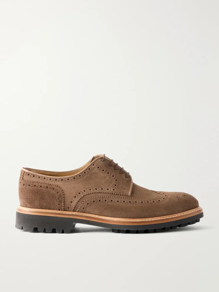 Suede Brogues