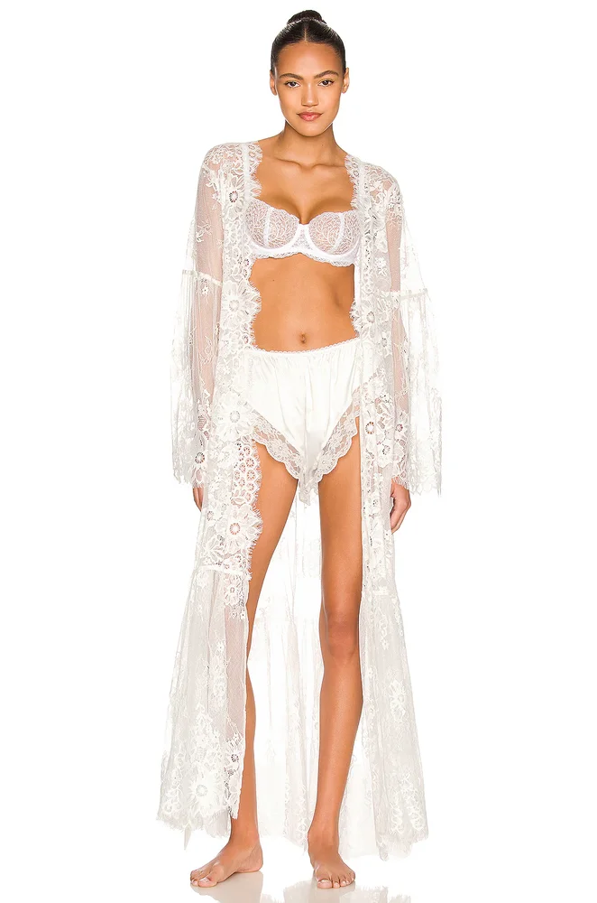 Georgina Long Lace Robe