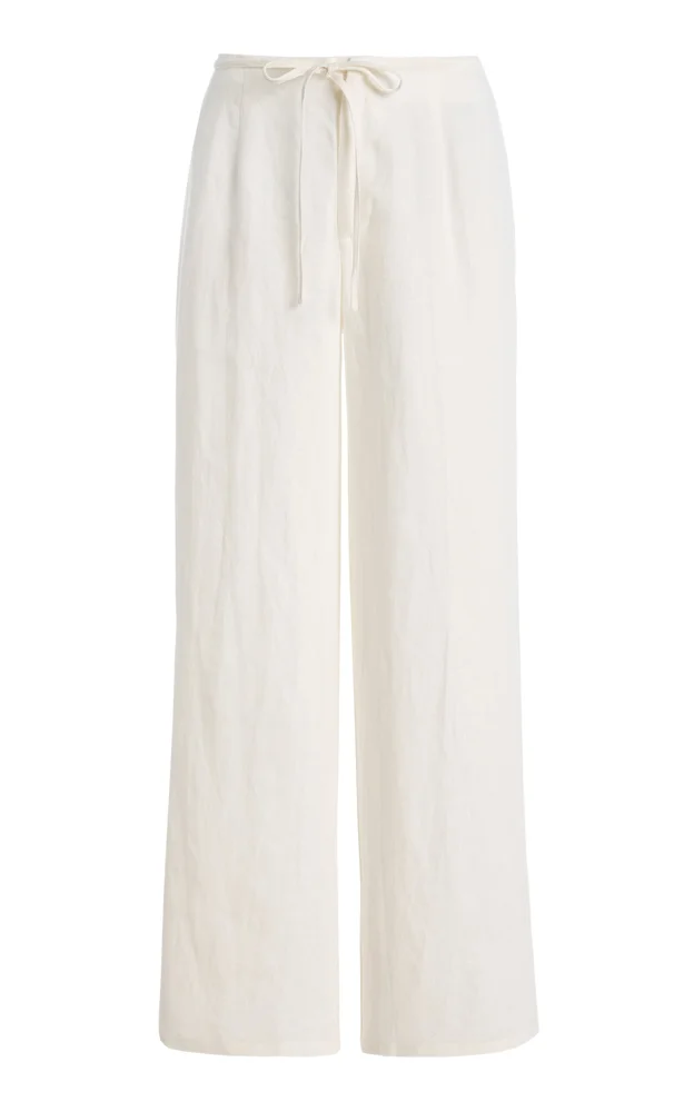 Maris Linen Wide-Leg Pants