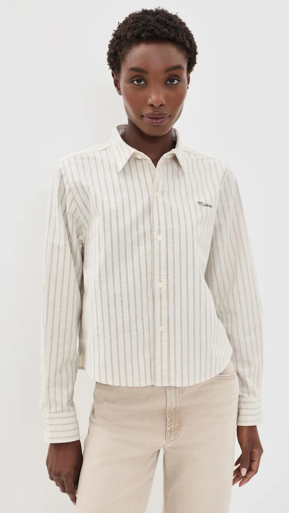 The Cropped Bestie Button Down Shirt