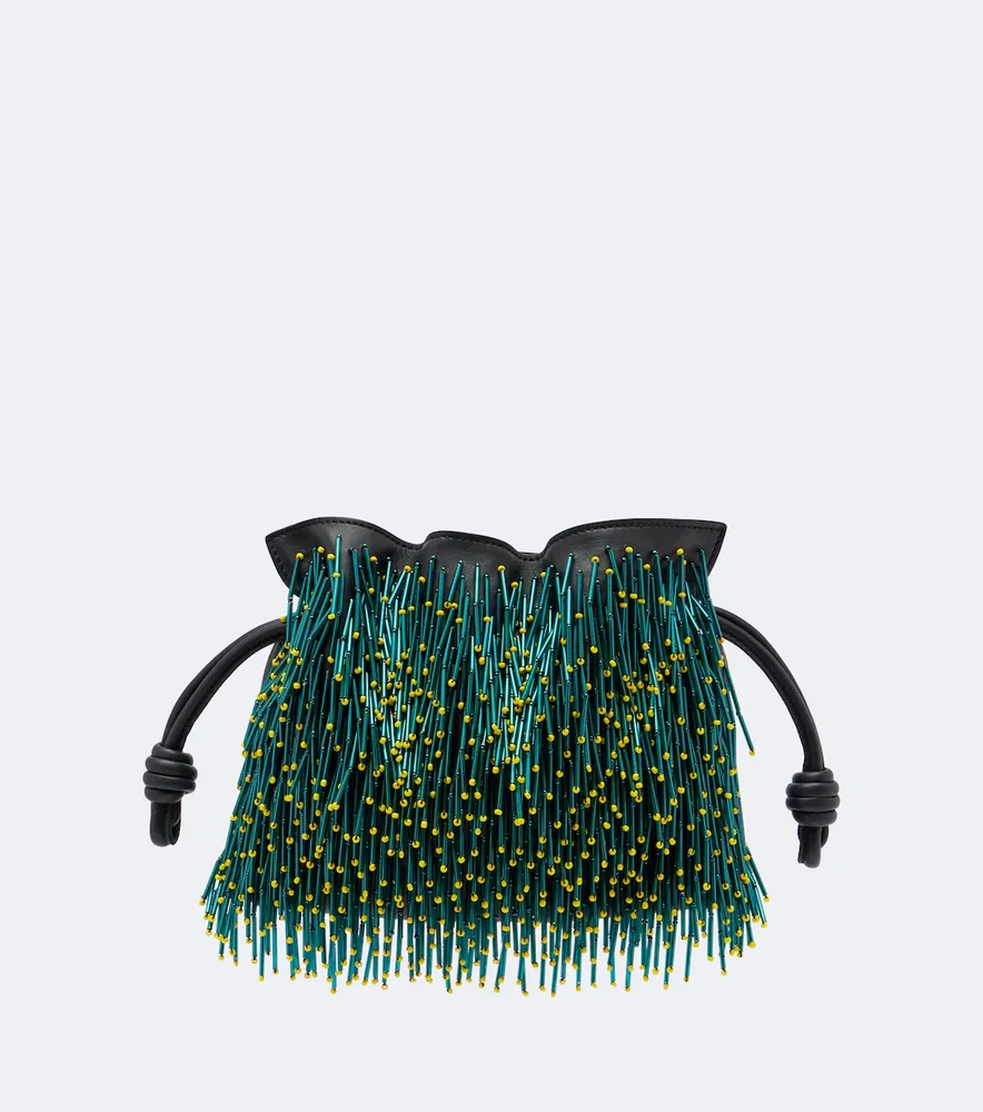 Flamenco Mimosa Mini leather clutch